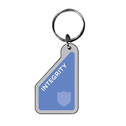 1/8" CLEAR ACRYLIC KEY TAG - INTEGRITY
