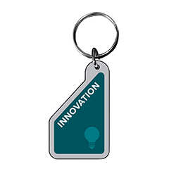 1/8" CLEAR ACRYLIC KEY TAG - INNOVATION