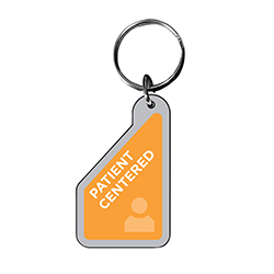 1/8" CLEAR ACRYLIC KEY TAG - PATIENT CENTERED